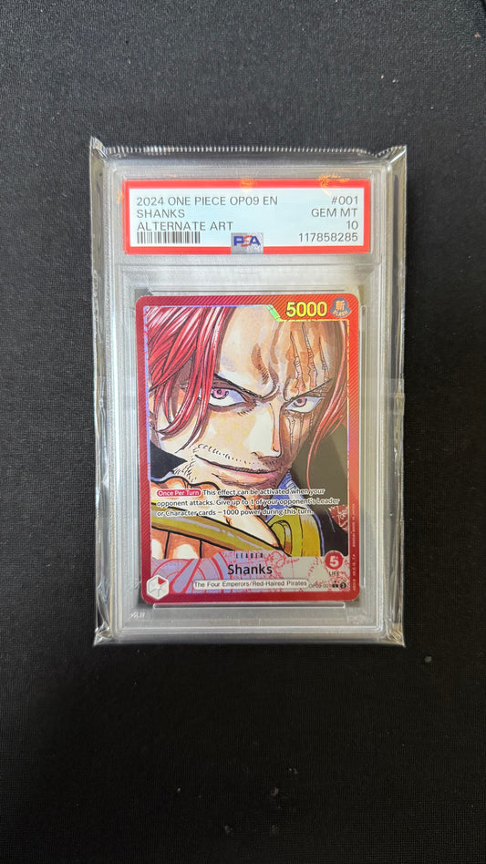 Shanks (001) (Parallel) - Emperors in the New World (OP09) PSA10