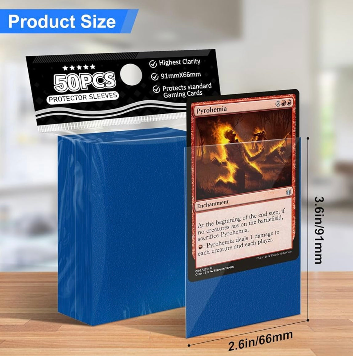 50 Sleeves azules tipo dragón shield