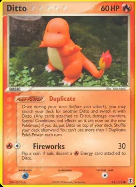 Ditto Charmander EX delta Species