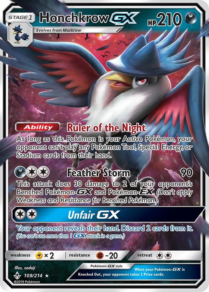 Honchkrow GX - SM - Unbroken Bonds (SM10)