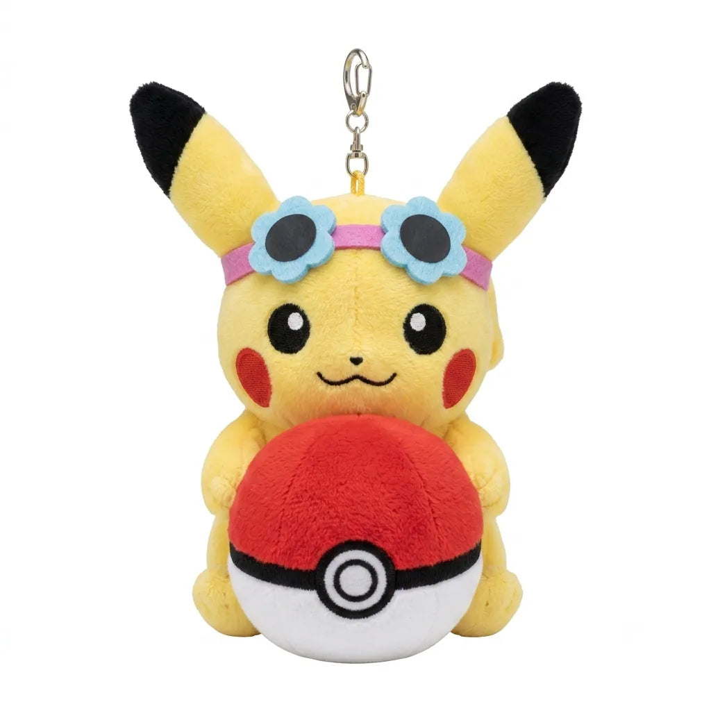 Llavero Pikachu con gafas y poke ball  edición limitada con Olive Young