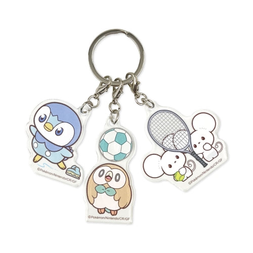 Llavero Piplup, Rowlet y Tandemaus pokemon center Pokepeace