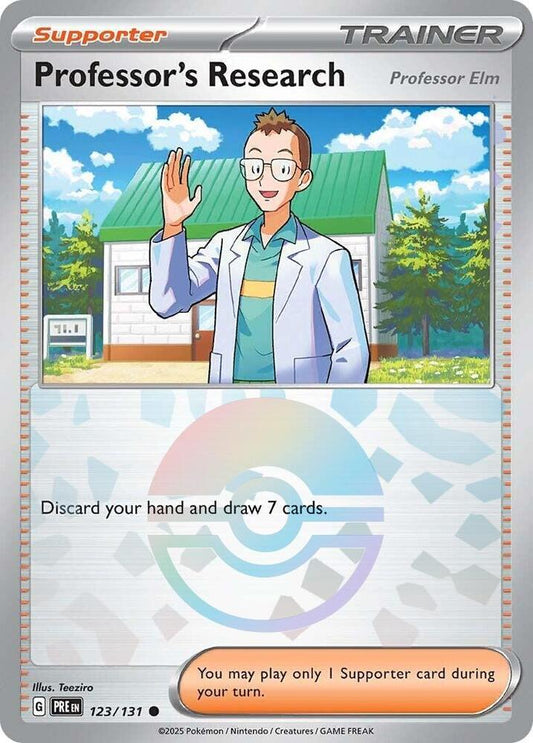 Professor's Research [Professor Elm] (Poke Ball Pattern) - SV: Prismatic Evolutions (PRE)