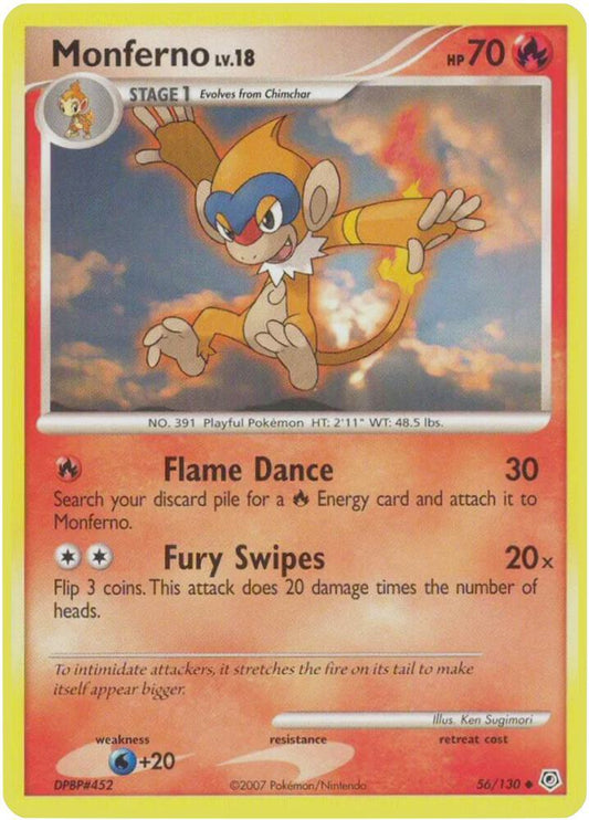 Monferno - Diamond and Pearl (DP) reverse holo damach