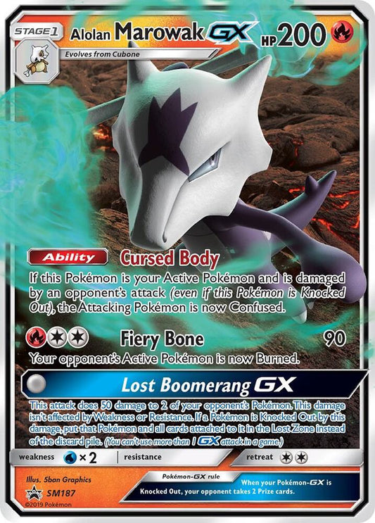 Alolan Marowak GX - SM187 - SM Promos (SMP) morder play