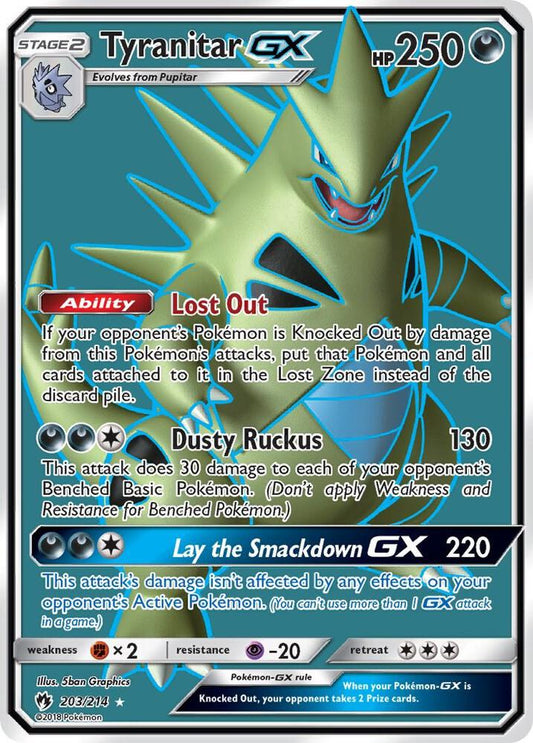 Tyranitar GX (Full Art) - SM - Lost Thunder (SM8) morder play