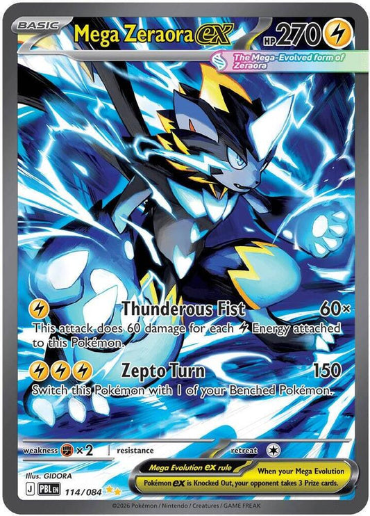 Mega Zeraora ex - 114/084 - ME05: Pitch Black (PBL)