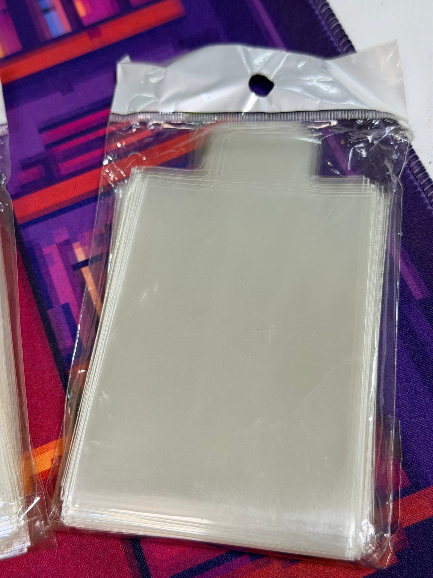 Sleeves transparentes para sacar fácil del toploader