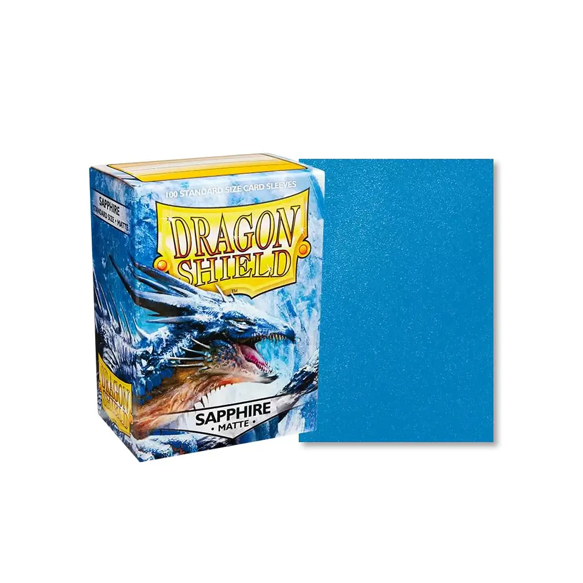 Sleeves matte dragon shield color sapphire