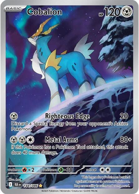 Cobalion - 144/086 - SV: Black Bolt (BLK)