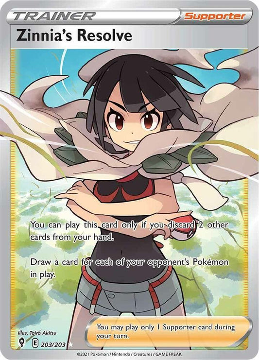 Zinnia's Resolve (Full Art) - SWSH07: Evolving Skies (SWSH07)