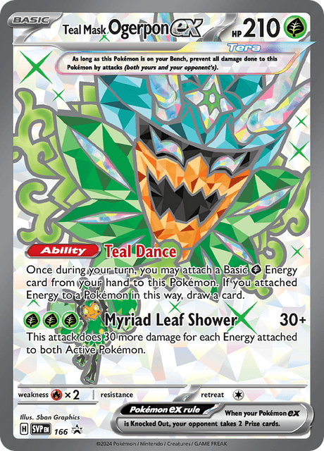 Teal Mask Ogerpon ex - 166 - SV: Scarlet & Violet Promo Cards (SVP)