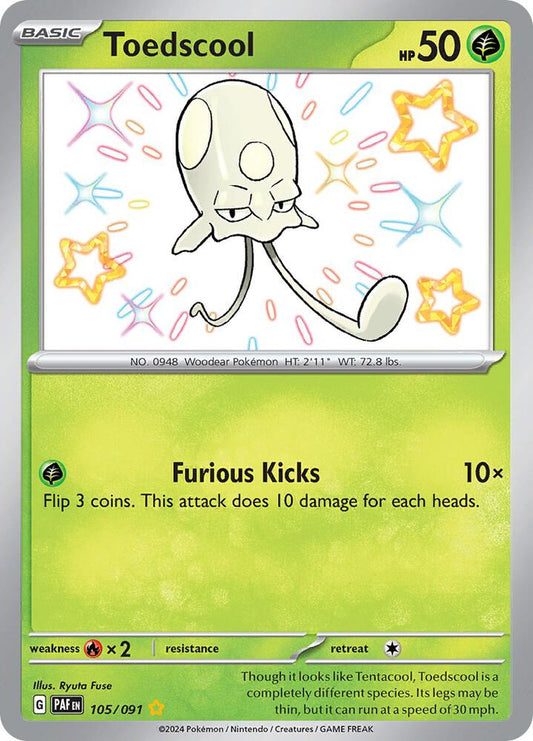 Toedscool - 105/091 - SV: Paldean Fates (PAF)