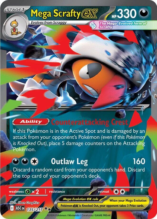 Mega Scrafty ex - 135/217 - ME: Ascended Heroes (ASC)