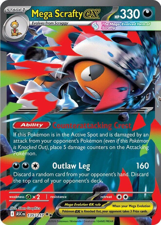 Mega Scrafty ex - 135/217 - ME: Ascended Heroes (ASC)