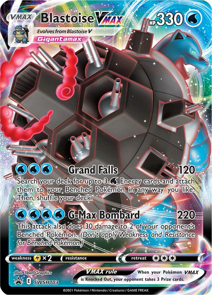 Blastoise VMAX - SWSH103 - SWSH: Sword & Shield Promo Cards (SWSD)