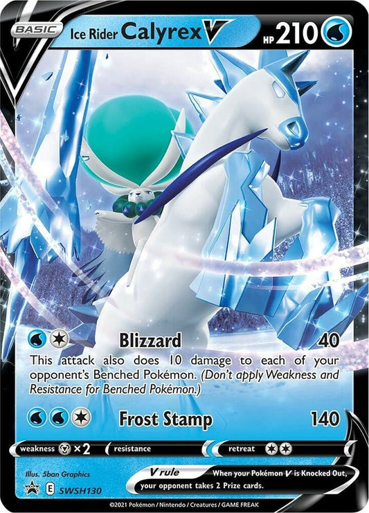 Ice Rider Calyrex V - SWSH130 - SWSH: Sword & Shield Promo Cards (SWSD)