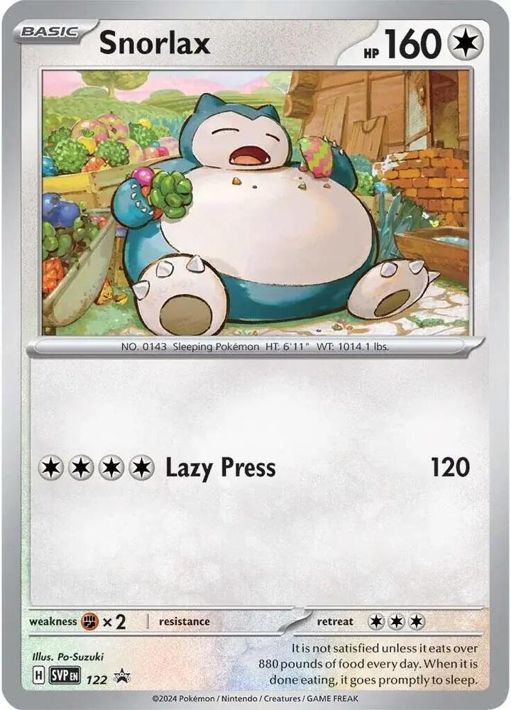 Snorlax - 122 - SV: Scarlet & Violet Promo Cards (SVP)