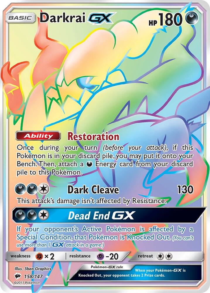 Darkrai GX (Secret) - SM - Burning Shadows (SM03)