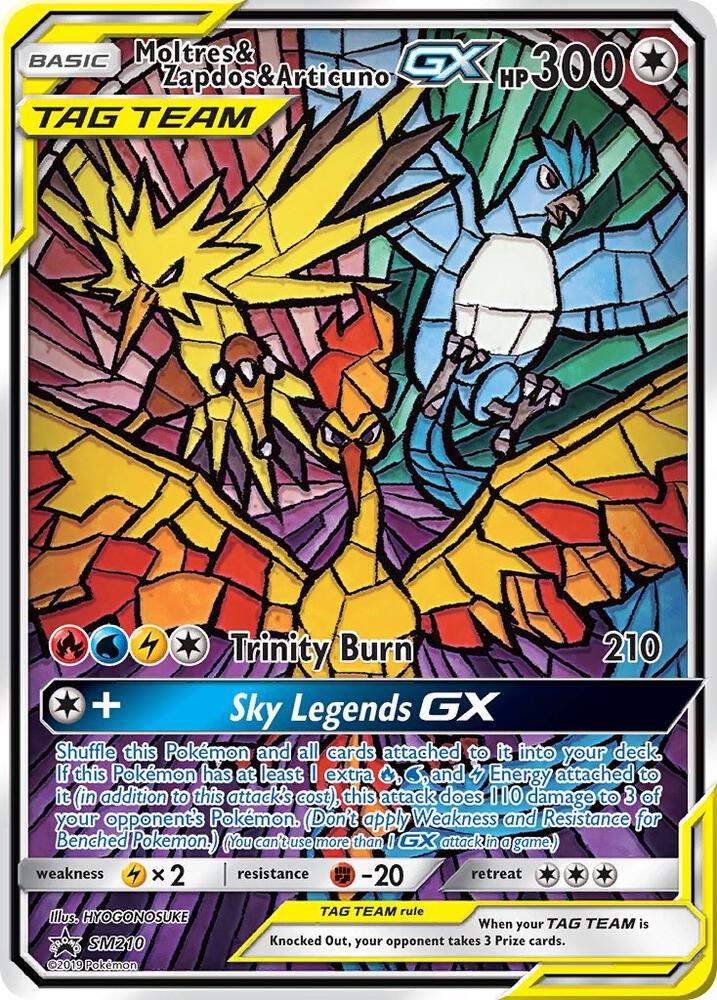 Moltres & Zapdos & Articuno GX - SM Promos (SMP)SELLADA