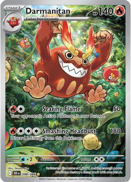 Darmanitan - 098/086 - SV: Black Bolt (BLK)