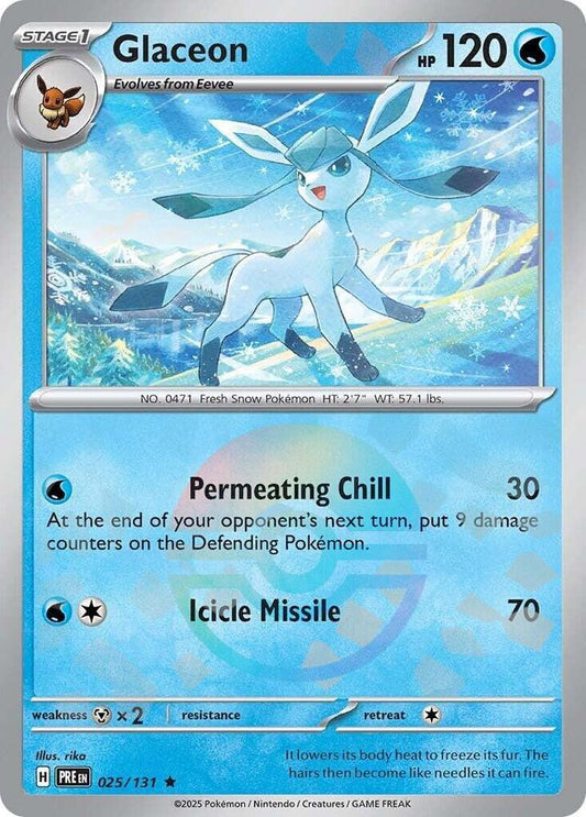 Glaceon (Poke Ball Pattern) - SV: Prismatic Evolutions (PRE)spñ