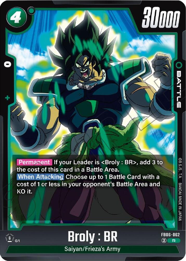Broly : BR - FB06-062 - Rivals Clash (FB06)