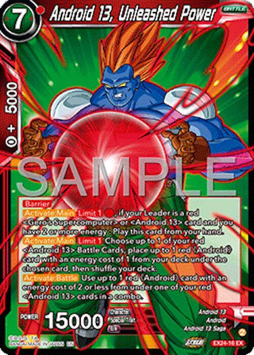Android 13, Unleashed Power - Expansion Deck Box Set 24: Premium 7th Anniversary Box 2024 (DBS-BE24)