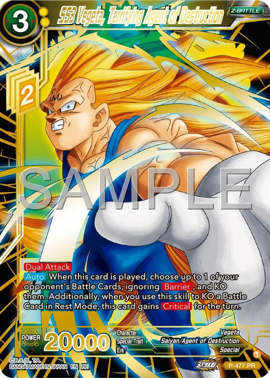 SS3 Vegeta, Terrifying Agent of Destruction (Reprint) - Expansion Deck Box Set 24: Premium 7th Anniversary Box 2024 (DBS-BE24)