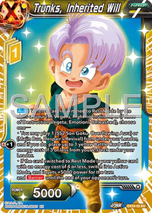 Trunks, Inherited Will - Expansion Deck Box Set 24: Premium 7th Anniversary Box 2024 (DBS-BE24)