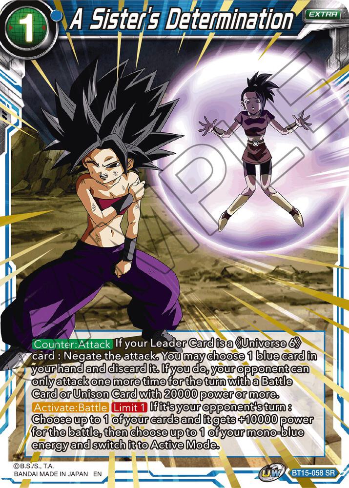 A Sister's Determination - Saiyan Showdown (DBS-B15)