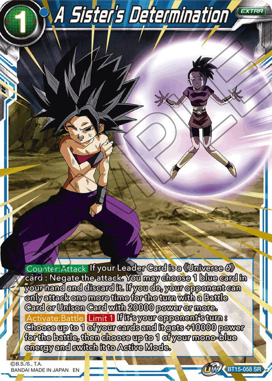 A Sister's Determination - Saiyan Showdown (DBS-B15)
