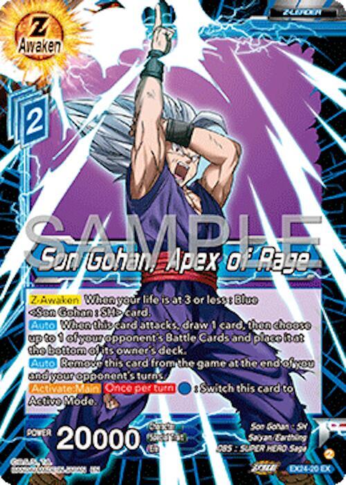 Son Gohan, Apex of Rage - Expansion Deck Box Set 24: Premium 7th Anniversary Box 2024 (DBS-BE24)