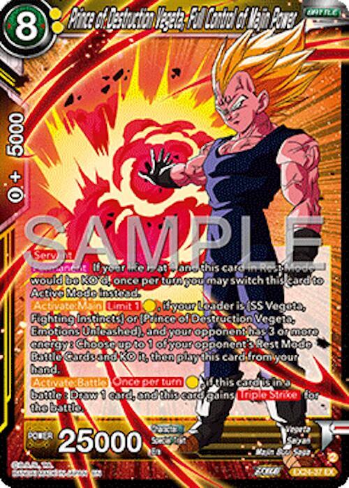 Prince of Destruction Vegeta, Full Control of Majin Power - Expansion Deck Box Set 24: Premium 7th Anniversary Box 2024 (DBS-BE24)