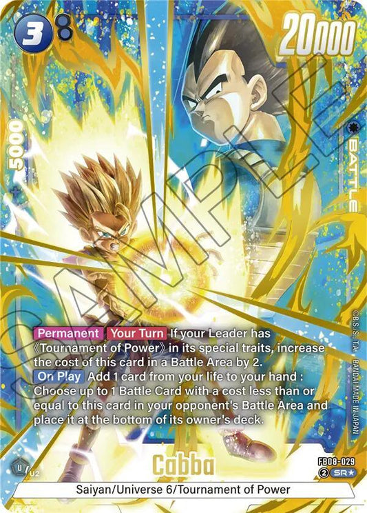 Cabba - FB08-029 (Alternate Art) - Saiyan's Pride (FB08)