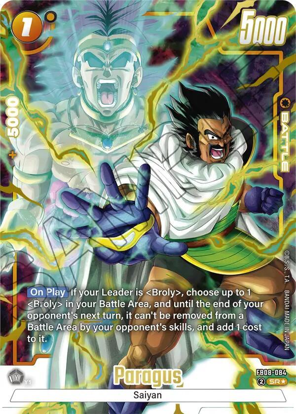 Paragus - FB08-084 (Alternate Art) - Saiyan's Pride (FB08)