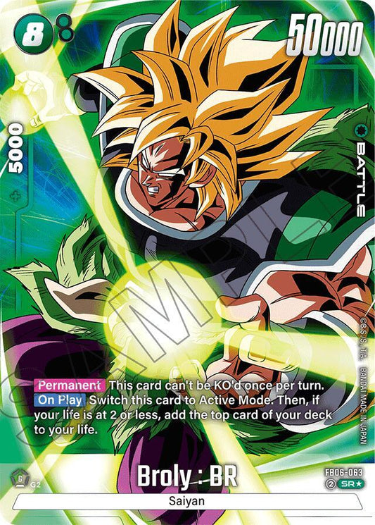 Broly : BR - FB06-063 (Alternate Art) - Rivals Clash (FB06)