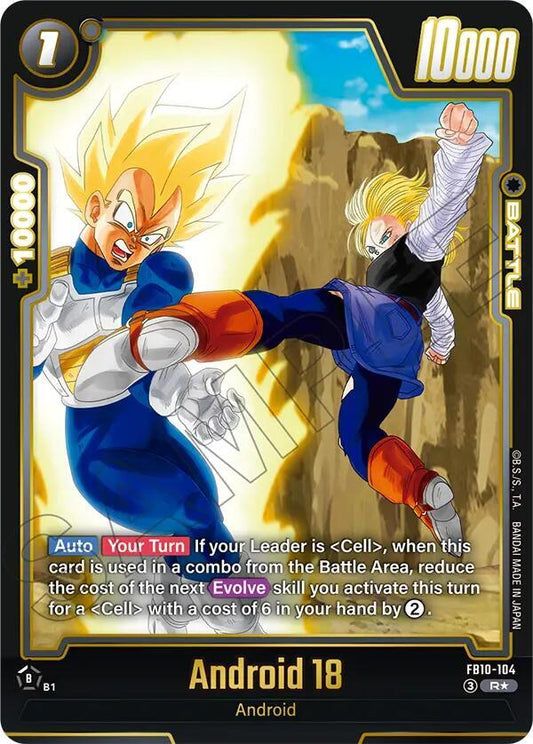 Android 18 - FB10-104 (Alternate Art) - Cross Force (FB10)