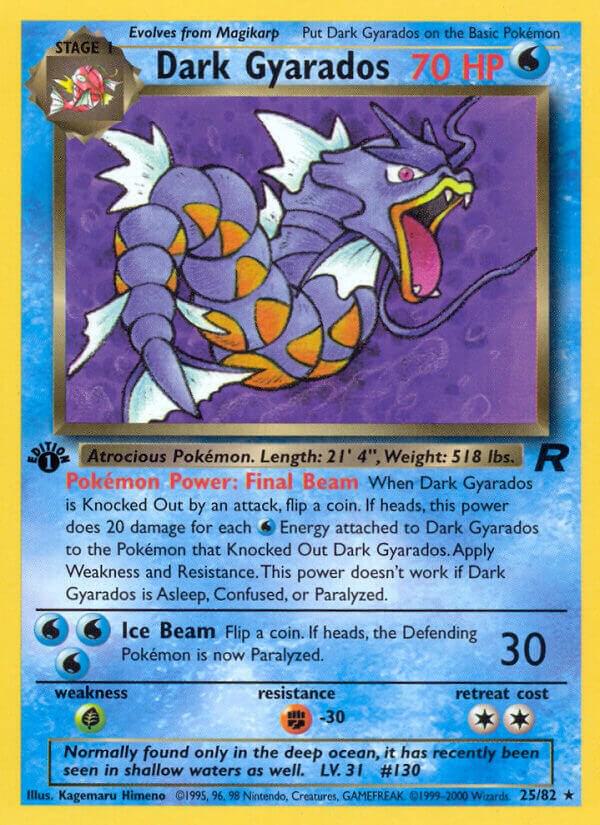 Dark Gyarados (25) - Team Rocket (TR) unlimited hp