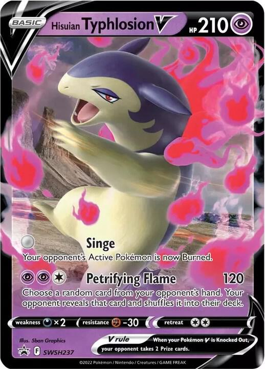 Hisuian Typhlosion V - SWSH237 - SWSH: Sword & Shield Promo Cards (SWSD)