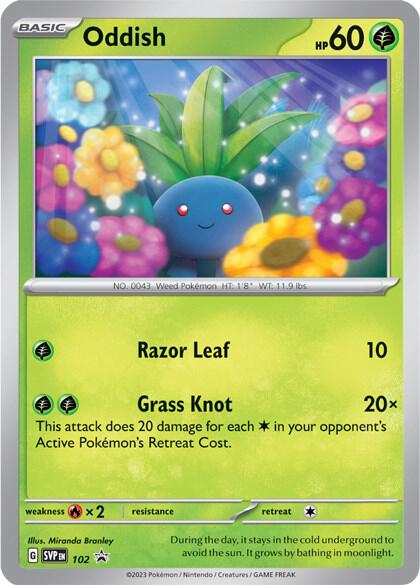 Oddish - 102 - SV: Scarlet & Violet Promo Cards (SVP)