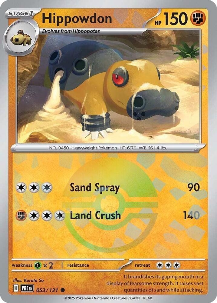 Hippowdon (Poke Ball Pattern) - SV: Prismatic Evolutions (PRE) español