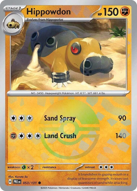 Hippowdon (Poke Ball Pattern) - SV: Prismatic Evolutions (PRE) español