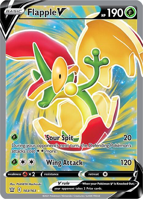 Flapple V (Full Art) - SWSH05: Battle Styles (SWSH05)