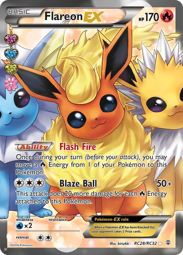 Flareon EX (Full Art) - Generations: Radiant Collection (GEN) LP