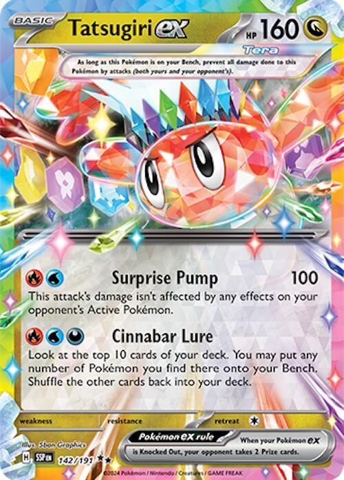 Tatsugiri ex - 142/191 - SV08: Surging Sparks (SSP)