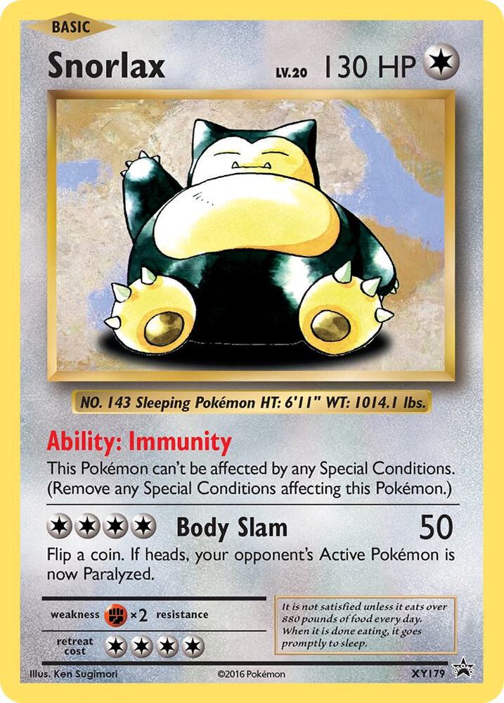 Snorlax - XY179 - XY Promos (PR