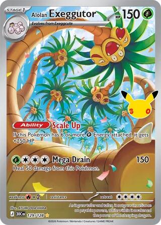 Alolan Exeggutor - 129/128 - ME: 30th Celebration (30C)