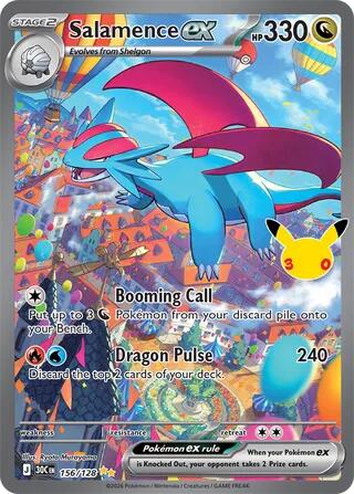 Salamence ex - 156/128 - ME: 30th Celebration (30C)