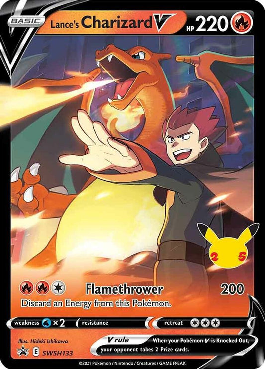 Lance's Charizard V - SWSH133 - SWSH: Sword & Shield Promo Cards (SWSD)spñ